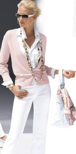 сочетание цвета в одежде бледно розового